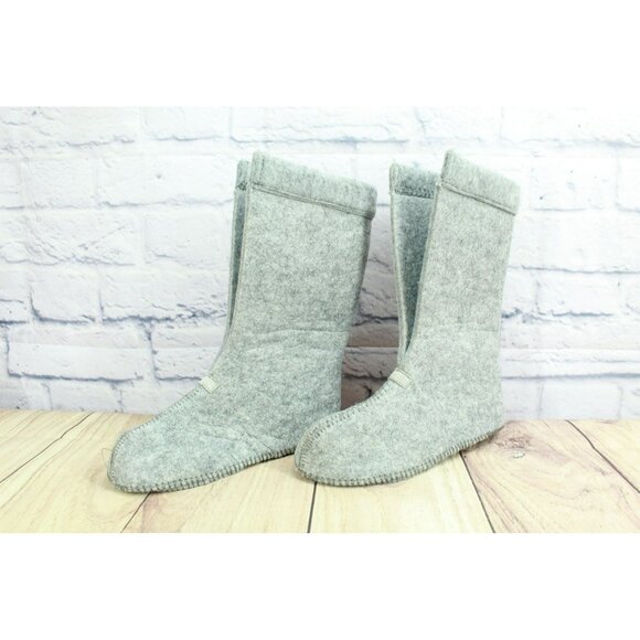 LL Bean Gray Wool Warm Replacement Boot Liner Inserts Size 3 - Picture 2 of 9